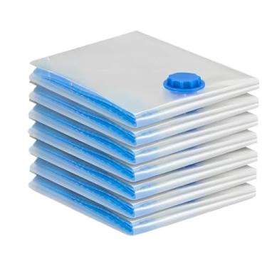 Imagem de Kit 10 Saco a Vacuo Organização de Roupas Mala Viagem Guarda Roupa(3 sacos+ Sem bomba(60 * 40CM))