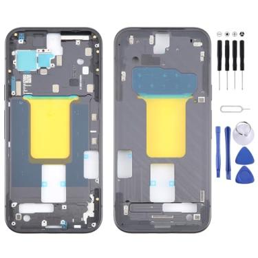 Imagem de Hiregolish Peças de reposição de placa de moldura LCD para celular para Google Pixel 9 Original Front Housing LCD Frame Bezel Plate, kits de reparo de montagem de substituição de tela (preto)