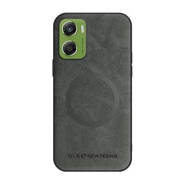 Imagem de Pzwoxukhov Capa compatível com Motorola Moto G06, couro PU, capa de telefone à prova de choque, compatível com Motorola Moto G06 capa cinza