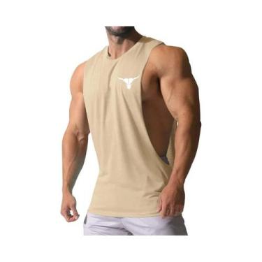 Imagem de Camiseta Sem Mangas Masculina Com Estampa De Touro, Estilo Casual E Mu