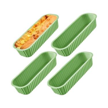 Imagem de Mini Formas Retangulares De Silicone Antiaderentes Para Pão, Bolo, Bro