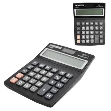 Imagem de Calculadora De Mesa 12 Dígitos Yins Solar Pilha