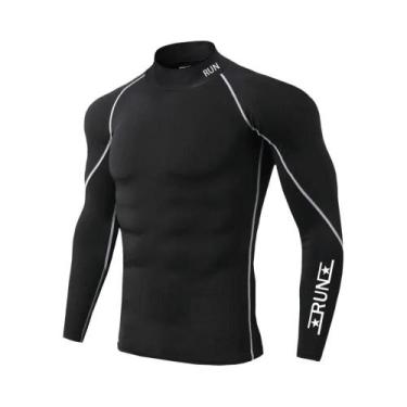 Imagem de Camiseta De Compressão Masculina De Secagem Rápida Para Corrida, Trein