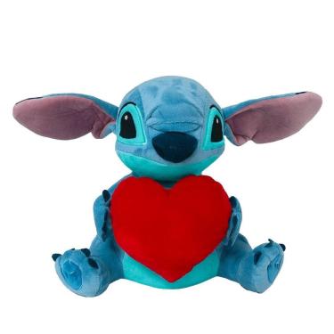 Imagem de Pelucia Stitch Coracao Com Mecanismo Luz e Som 30Cm Multikids - BR1513