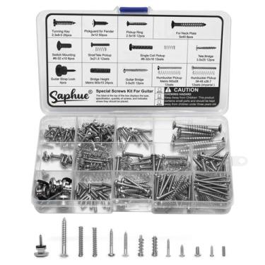 Imagem de Kit de parafusos de guitarra SAPHUE, 201 unidades para guitarra Fender