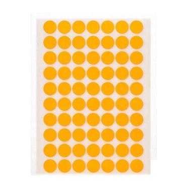 Imagem de Etiqueta manual redonda n13 420 un Laranja Colacril