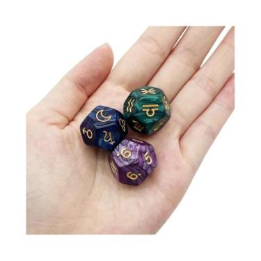 Imagem de Dado De Astrologia Personalizado D12 De Alta Qualidade Em Acrílico Com