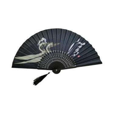 Imagem de Leque De Pano Vintage Com Padrão Japonês, Artesanato Artístico, Decora