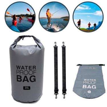 Imagem de Bolsa Impermeável Saco Bag Estanque 20 Lts Camping Trilha Praia Pesca 