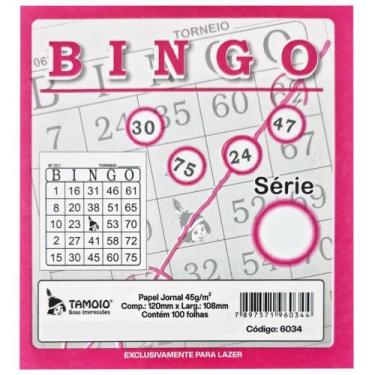 Imagem de Bingo Tamoio Rosa 100 Folhas