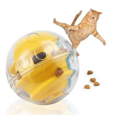 Imagem de Bola De Petiscos Brinquedo Cachorro Gato Caes Pet Racao Bolinha Anti E