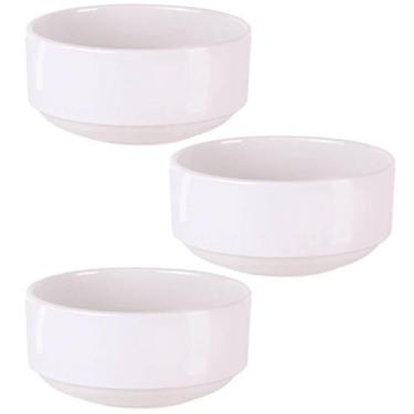Imagem de Kit 3 Tigelas Pequenas Bowl Porcelana Cumbuca Empilhável Tramontina Pa
