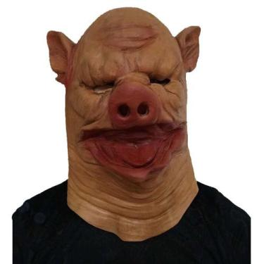 Imagem de Máscara Horror Pig Head Latex Festa de Halloween Cosplay para Adultos 