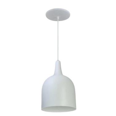 Imagem de Luminária Pendente Gota Com Interior Branco Brilho Com Fiação 110/220v