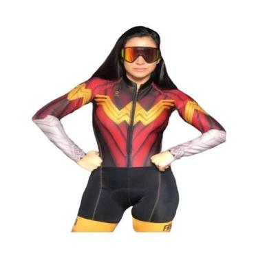 Imagem de Macacão De Ciclismo Feminino De Manga Longa KAFITT pro Racing Suit 20D