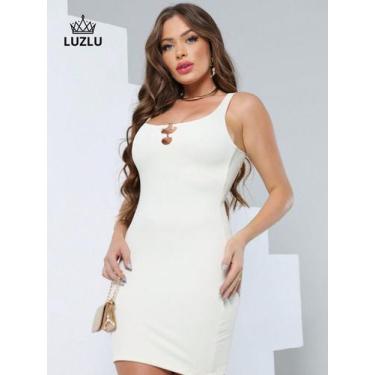 Imagem de Vestido Lurex Trançado Costa - LUZ LU FASHION, Off white