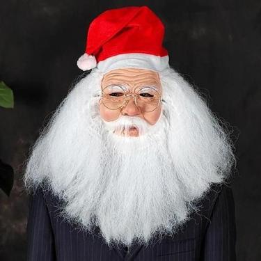 Imagem de Máscara De Papai Noel Barbado Em Látex Natural Para Festa, Brincadeira