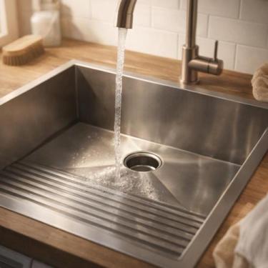 Imagem de Tanque de Lavar Roupas 54x49 cm Em Aço Inox 1,0mm Escovado Grande com 