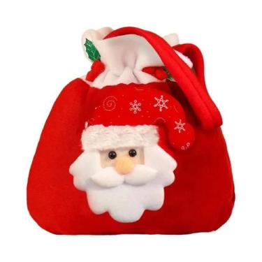Imagem de Sacos De Presente De Natal Para Crianças 4 Peças Saco De Flanela Com C