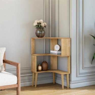 Imagem de Estante Multiuso de Canto Berlim 3 Prateleiras - RV Móveis