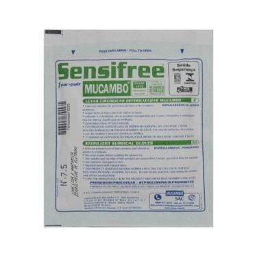 Imagem de Luva Cirúrgica Estéril Látex Sem Talco Sensifree Mucambo, 6,5