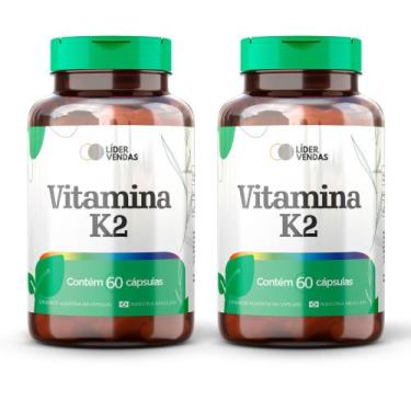 Imagem de Vitamina K2 500mg - 60 Cápsulas  Menaquinona  Suporte para Saúde Óssea