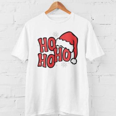 Imagem de Camisa Natal Personaliza Natalina Papai noel100% Algodão - Hs, Branco,