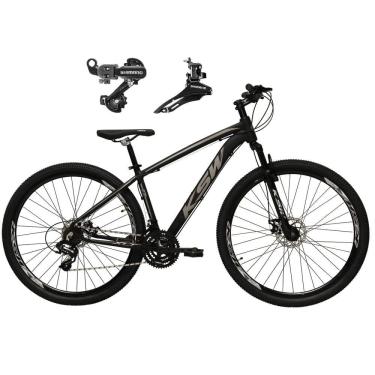 Imagem de   Bicicleta Aro 29 Ksw Xlt Alumínio 24v Câmbios Shimano Garfo Suspensão - Preto\Prata