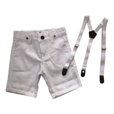Imagem de Bermuda Com Suspensório Infantil - Várias Cores - Bento E Maria Moda I