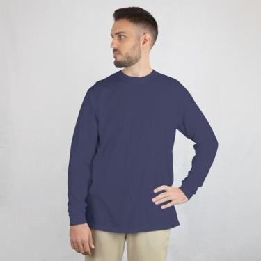 Imagem de Camisa Unisex Manga Comprida  Básica Estilo Meia Estação - Elisa Lucas