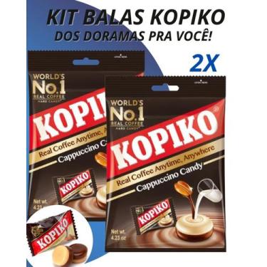 Imagem de Kit bala kopiko cappuccino doramas coreanos com 2 pacotes