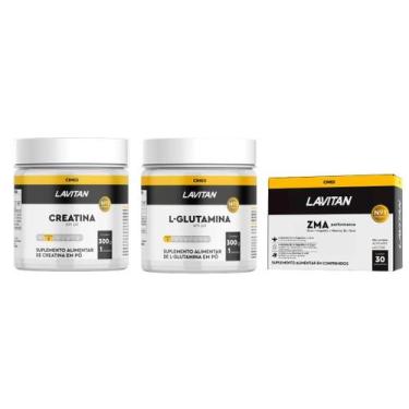 Imagem de Kit Completo Lavitan Para Treino Creatina + Glutamina + Zma - Cimed