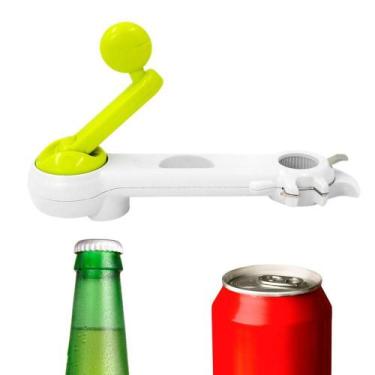 Imagem de Abridor De Tampas Universal 6 Em 1 Latas Potes Garrafas Multifuncional