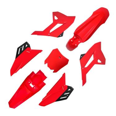 Imagem de Kit Plástico para Motocicleta com Paralama Dianteiro, Traseiro, Number Plate, Aletas e Tampas Laterais 4CTION CRF250F