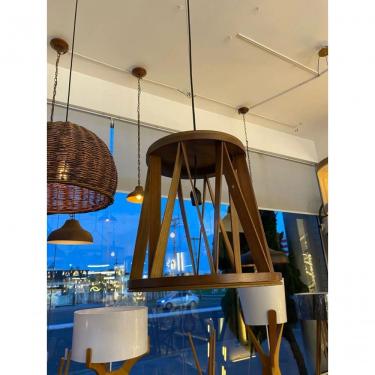 Imagem de Luminária de Teto Pendente Goods Luminaria Tamborete Aero 43x44x44 para Ambientes Inter...