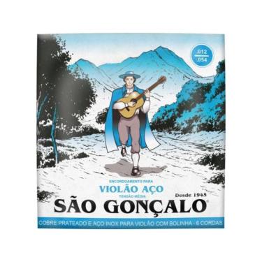 Imagem de Encordoamento Para Violão Aço .012 Média São Gonçalo
