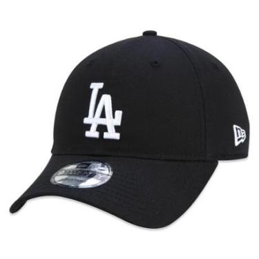 Imagem de BONE 9TWENTY MLB LOS ANGELES DODGERS ABA CURVA PRETO STRAPBACK PRETO NEW ERA-Masculino