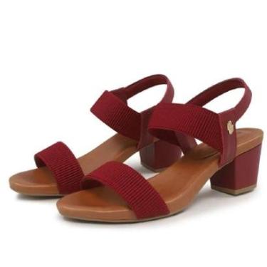 Imagem de Sandália Salto Bloco Usaflex Elástico Y8204 Conforto-Feminino