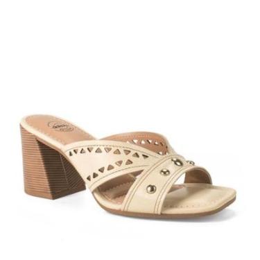 Imagem de Tamanco Dakota Em Couro de Salto Bloco Feminino Y9993-Feminino