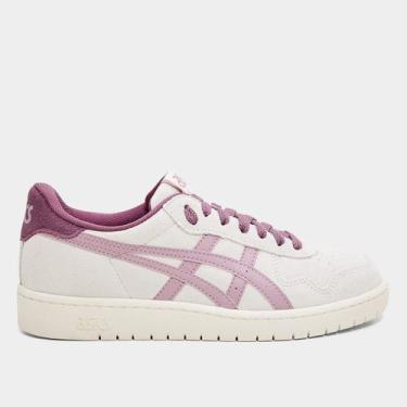 Imagem de Tênis Asics Japan S Camurça Feminino, Bege, Roxo, 38