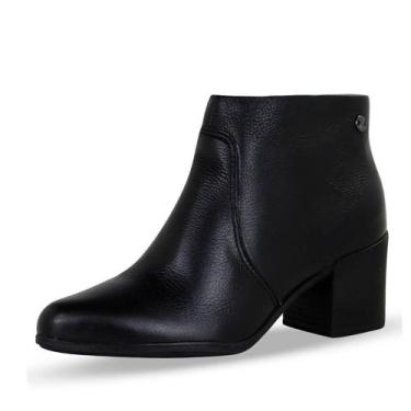Imagem de Bota Bottero Cano Curto Salto Bloco REF:346901, Preto, 35