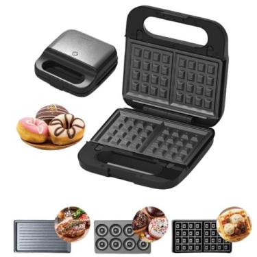 Imagem de Sanduicheira Elétrica Sokany 3 Em 1 Lanche Donuts Grill Voltagem 110, 