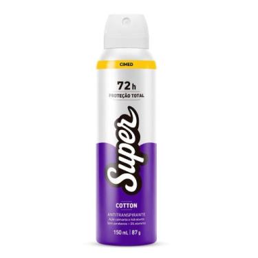 Imagem de Desodorante Antitranspirante Aerosol Cotton 72h CIMED-SUPER 150ml