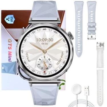 Imagem de GT5 Mini Smartwatch Relogio Microwear Responde Whatss Chamadas Notificação Feminino Ilh...