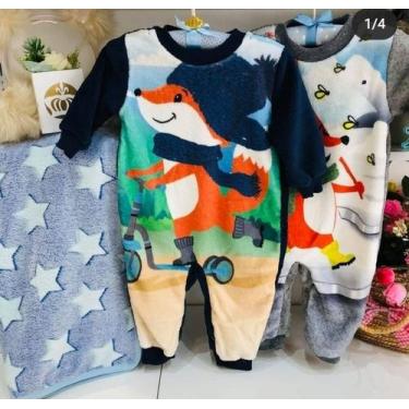 Imagem de Macacão inverno infantil - roupa de bebê - marca tileesul fleece, G, R