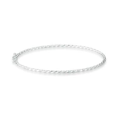 Imagem de Bracelete torcido  banhado a ródio  - Mezzare