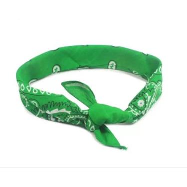 Imagem de Bandana Verde com Estampa - Comprar e Usar