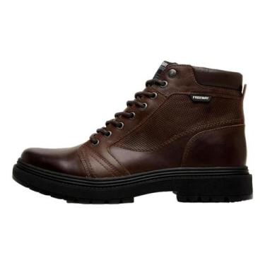 Imagem de Bota couro freeway coturno masculino jack05, Chocolate, 42