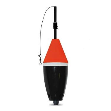 Imagem de Bóia Cevadeira Robusta Copo Preto 65g Vermelho - Jr Pesca, Vermelho
