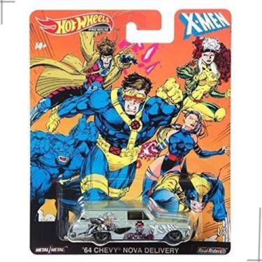 Imagem de Hot Wheels Premium 64 Chevy Nova Delivery X-men - Mattel